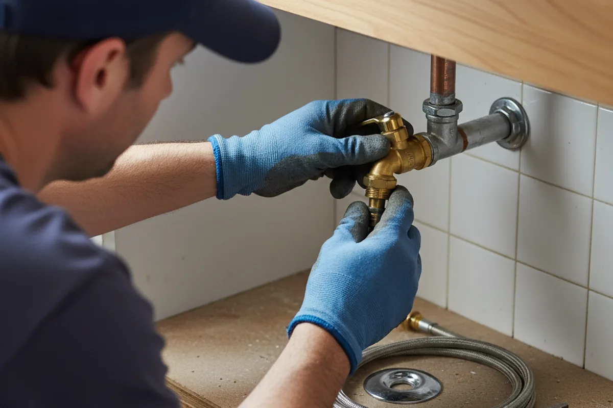 Shutoff valve and fitting work during Repiping in Sidman